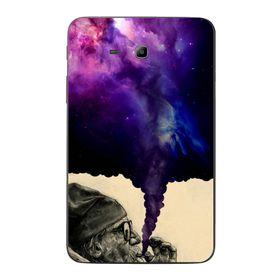 Gogo Accessories Samsung Galaxy Tab ile Uyumlu 3 Lite T110 T113 T116 Sigara İçen Adam Baskılı Silikon Kılıf