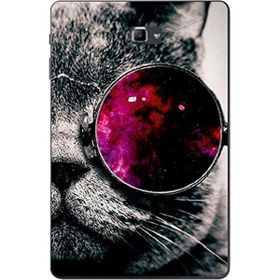 Gogo Accessories Samsung Galaxy Tab ile Uyumlu A SM-T580 2016 Kılıf Kedi Baskılı Silikon Kılıf