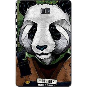 Gogo Accessories Samsung Galaxy Tab ile Uyumlu A SM-T580 2016 Kılıf Panda Baskılı Silikon Kılıf
