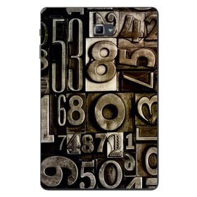 Gogo Accessories Samsung Galaxy Tab ile Uyumlu A SM-T580 2016 Kılıf Rakam Baskılı Silikon Kılıf