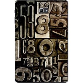 Gogo Accessories Samsung Galaxy Tab ile Uyumlu A SM-T580 2016 Kılıf Rakam Baskılı Silikon Kılıf