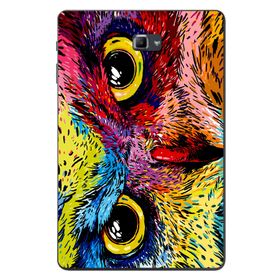Gogo Accessories Samsung Galaxy Tab ile Uyumlu A SM-T580 2016 Kılıf Renkli Baykuş Baskılı Silikon Kılıf
