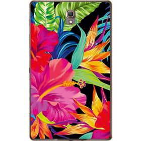 Gogo Accessories Samsung Galaxy Tab ile Uyumlu S Sm-T700 Çiçekler Baskılı Silikon Kılıf