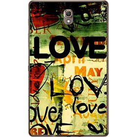 Gogo Accessories Samsung Galaxy Tab ile Uyumlu S Sm-T700 Love Baskılı Silikon Kılıf