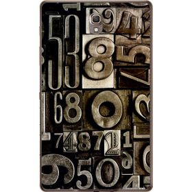 Gogo Accessories Samsung Galaxy Tab ile Uyumlu S Sm-T700 Rakam Baskılı Silikon Kılıf