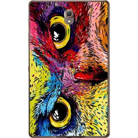 Gogo Accessories Samsung Galaxy Tab ile Uyumlu S Sm-T700 Renkli Baykuş Baskılı Silikon Kılıf