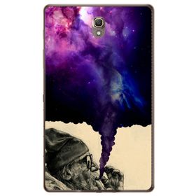 Gogo Accessories Samsung Galaxy Tab ile Uyumlu S Sm-T700 Sigara İçen Adam Baskılı Silikon Kılıf