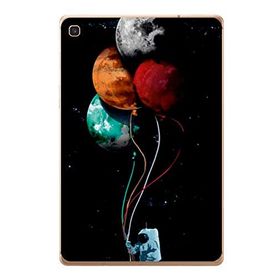 Gogo Accessories Samsung Galaxy Tab ile Uyumlu S Sm-T720 Astronot Baskılı Silikon Kılıf