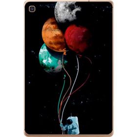 Gogo Accessories Samsung Galaxy Tab ile Uyumlu S Sm-T720 Astronot Baskılı Silikon Kılıf