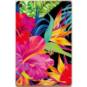 Gogo Accessories Samsung Galaxy Tab ile Uyumlu S Sm-T720 Çiçekler Baskılı Silikon Kılıf