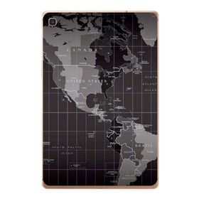 Gogo Accessories Samsung Galaxy Tab ile Uyumlu S Sm-T720 Gri Harita Baskılı Silikon Kılıf
