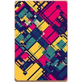 Gogo Accessories Samsung Galaxy Tab ile Uyumlu S Sm-T720 Kareler Baskılı Silikon Kılıf