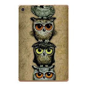 Gogo Accessories Samsung Galaxy Tab ile Uyumlu S Sm-T720 Küçük Baykuş Baskılı Silikon Kılıf