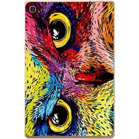 Gogo Accessories Samsung Galaxy Tab ile Uyumlu S Sm-T720 Renkli Baykuş Baskılı Silikon Kılıf