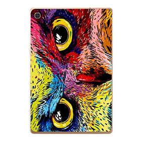 Gogo Accessories Samsung Galaxy Tab ile Uyumlu S Sm-T720 Renkli Baykuş Baskılı Silikon Kılıf