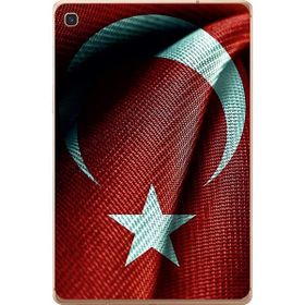 Gogo Accessories Samsung Galaxy Tab ile Uyumlu S Sm-T720 Türk Bayrağı Baskılı Silikon Kılıf