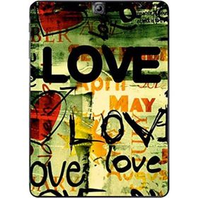 Gogo Accessories Samsung Galaxy Tab ile Uyumlu S2 T815 Love Baskılı Silikon Kılıf