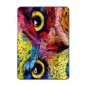 Gogo Accessories Samsung Galaxy Tab ile Uyumlu S2 T815 Renkli Baykuş Baskılı Silikon Kılıf