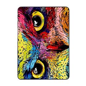 Gogo Accessories Samsung Galaxy Tab ile Uyumlu S2 T815 Renkli Baykuş Baskılı Silikon Kılıf