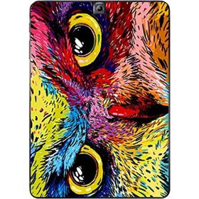 Gogo Accessories Samsung Galaxy Tab ile Uyumlu S2 T815 Renkli Baykuş Baskılı Silikon Kılıf