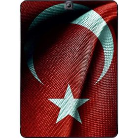 Gogo Accessories Samsung Galaxy Tab ile Uyumlu S2 T815 Türk Bayrağı Baskılı Silikon Kılıf