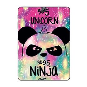 Gogo Accessories Samsung Galaxy Tab ile Uyumlu S2 T815 Unicorn Baskılı Silikon Kılıf