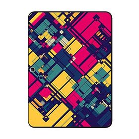Gogo Accessories Samsung Galaxy Tab ile Uyumlu T530 Kareler Baskılı Silikon Kılıf