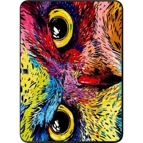 Gogo Accessories Samsung Galaxy Tab ile Uyumlu T530 Renkli Baykuş Baskılı Silikon Kılıf
