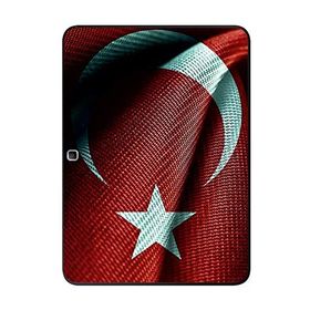 Gogo Accessories Samsung Galaxy Tab ile Uyumlu T530 Türk Bayrağı Baskılı Silikon Kılıf