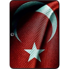 Gogo Accessories Samsung Galaxy Tab ile Uyumlu T530 Türk Bayrağı Baskılı Silikon Kılıf