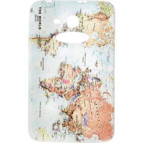 Gogo Accessories Samsung T110 Model Dunya Haritasi Baskılı Silikon Kılıf