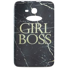 Gogo Accessories Samsung T110 Model Mermer Desenli Boss Baskılı Silikon Kılıf