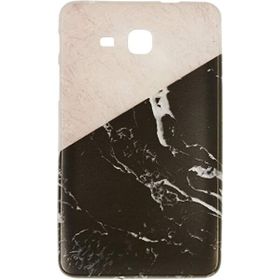 Gogo Accessories Samsung T280 Model Iki Renkli Mermer Desenli Baskılı Desenli Silikon Kılıf