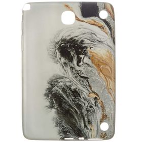 Gogo Accessories Samsung T350 Model Dalgali Ebru Baskılı Silikon Kılıf