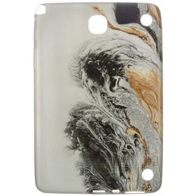 Gogo Accessories Samsung T350 Model Dalgali Ebru Baskılı Silikon Kılıf
