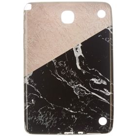 Gogo Accessories Samsung T350 Model Iki Renkli Baskılı Mermer Desenli Silikon Kılıf