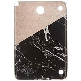 Gogo Accessories Samsung T350 Model Iki Renkli Baskılı Mermer Desenli Silikon Kılıf