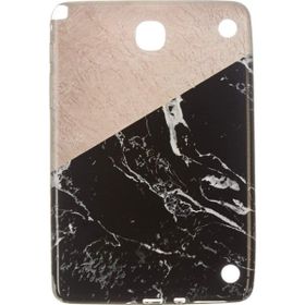 Gogo Accessories Samsung T350 Model Iki Renkli Baskılı Mermer Desenli Silikon Kılıf
