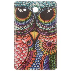 Gogo Accessories Samsung T560 Model Renkli Baykus Baskılı Silikon Kılıf