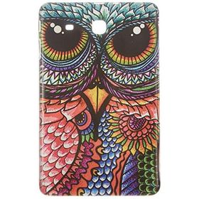 Gogo Accessories Samsung T560 Model Renkli Baykus Baskılı Silikon Kılıf
