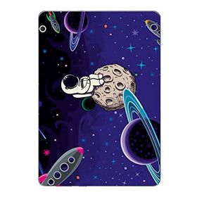 Gogo Huawei Mediapad T3 7" Mor Astronot Silikon Baskılı Arka Kapak