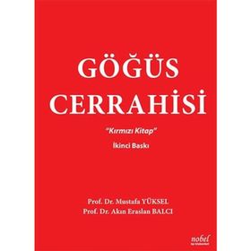 Göğüs Cerrahisi Kırmızı Kitap - Nobel Tıp Kitabevleri