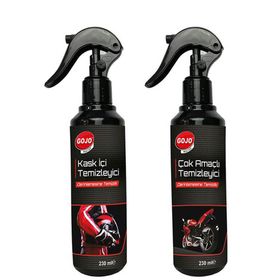 Gojo 230 ml Motosiklet Kask İçi Temizleyici +230 ml Çok Amaçlı Temizleyici