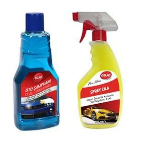 Gojo 750 ml Hızlı Cila Spreyi + Gojo 1000 ml Cilalı Oto Yıkama Şampuanı