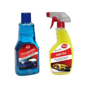 Gojo 750 ml Hızlı Cila Spreyi + Gojo 1000 ml Cilalı Oto Yıkama Şampuanı