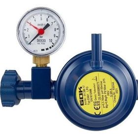 Gok - 90 Derece Dik Çıkışlı Manometreli LPG-Gaz Dedantör-Regülatör