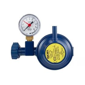 Gok - 90 Derece Dik Çıkışlı Manometreli LPG-Gaz Dedantör-Regülatör