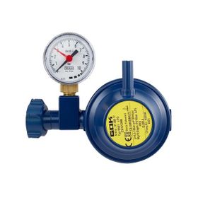 Gok - 90 Derece Dik Çıkışlı Manometreli LPG-Gaz Dedantör-Regülatör