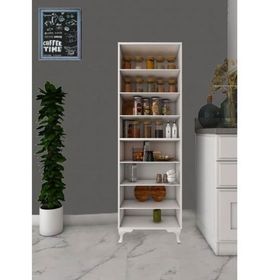 Gökberk GB-1800 %100 Mdf 8 Raflı 2 Kapaklı Çok Amaçlı Dolap