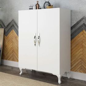 Gökberk GB-3450 4 Raflı 2 Kapaklı Ahşap Çok Amaçlı Dolap